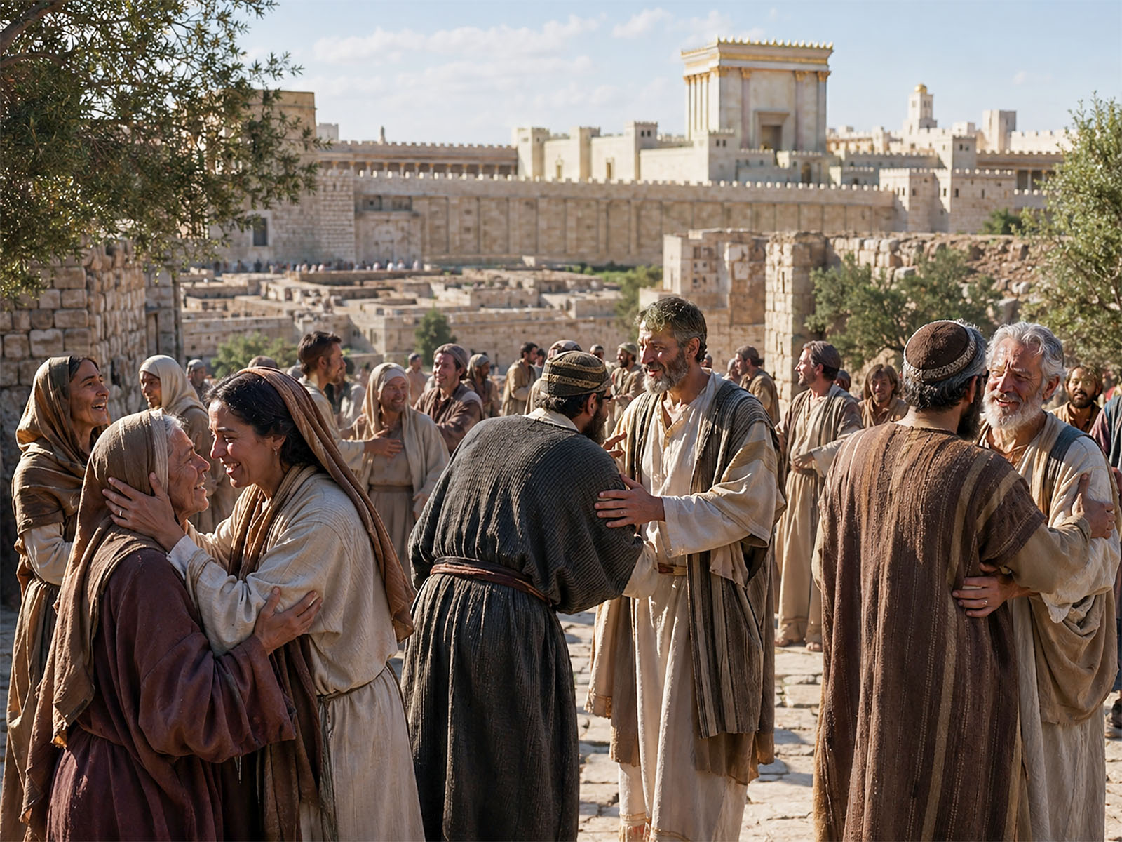 People resurrected in the Old World after Jesus's resurrection